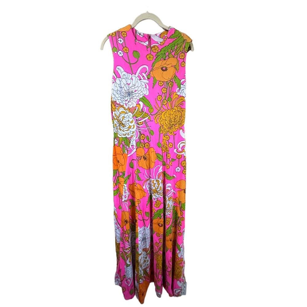 Vintage 70’s Hippie Boho Floral Print Maxi Dress - Picture 2 of 4